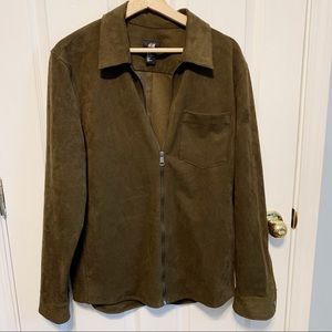 H&M Faux Suede Shirt Jacket Men’s